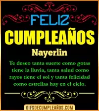 GIF Frases de Cumpleaños Nayerlin